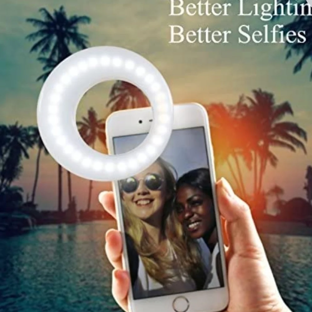 QIAYA SELFIE RING LIGHT•CLIPS TO YOUR PHONE, COMPUTER, OR TABLET - Picture 3 of 12